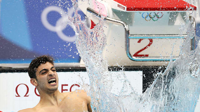 Refugee team swimmer Matin Balsini: Why I love the stress of competition