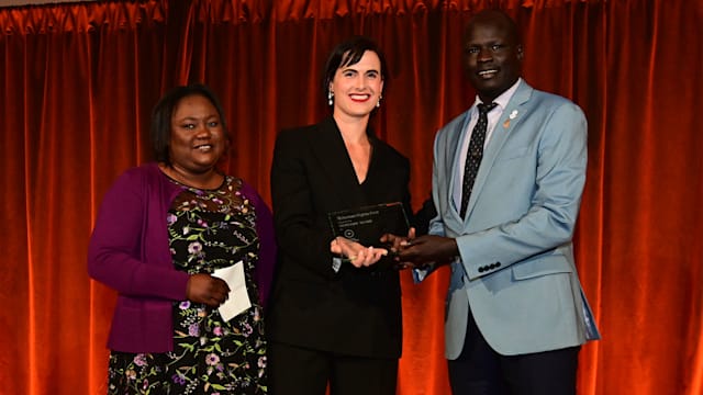 IOC Refugee Olympic Team Paris 2024 receives inaugural Spotlight Award from Human Rights First