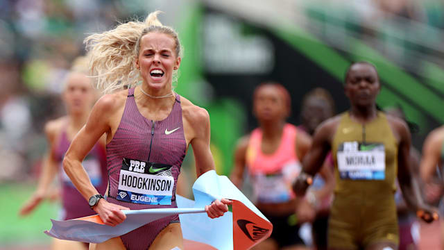 Prefontaine Classic: Keely Hodgkinson wins 800m, meet round-up