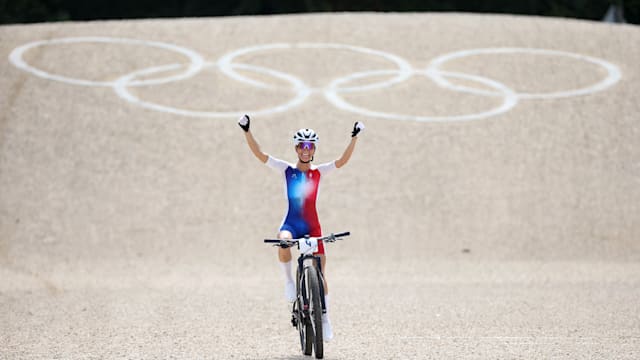 Pauline Ferrand-Prevot claims dominant women’s mountain bike gold