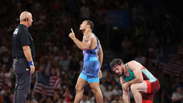 Wrestling | M Freestyle 86kg Bronze Medal Match | Aaron Brooks | Paris 2024 Highlight