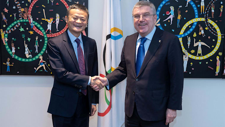 IOC welcomes Alibaba Executive Chairman Jack Ma to Lausanne 