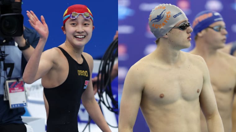 Narita Mio and Thomas Heilman, swimming emerging stars