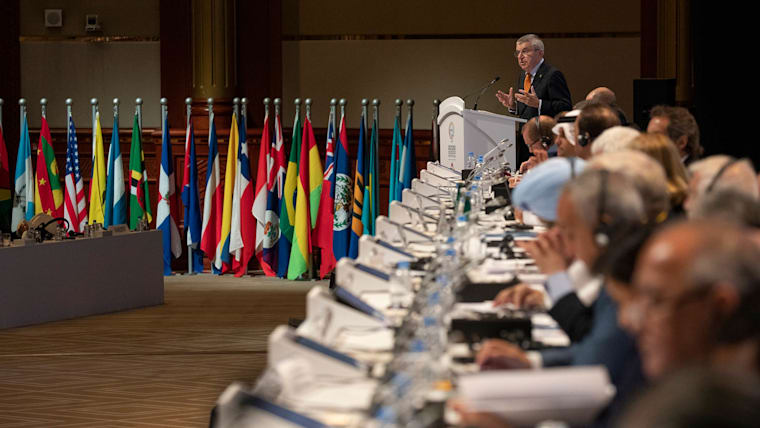 Solidarity and political neutrality vital to the universality of the Olympic Games, President Bach tells ANOC General Assembly