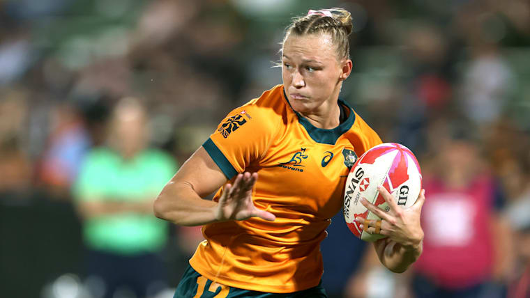 Maddison Levi on the charge for Australia
