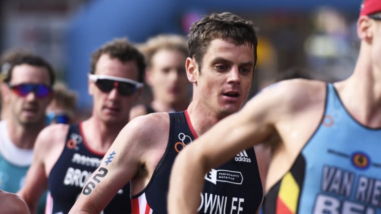 Jonny and Alistair Brownlee at the Leeds World Triathlon in 2019