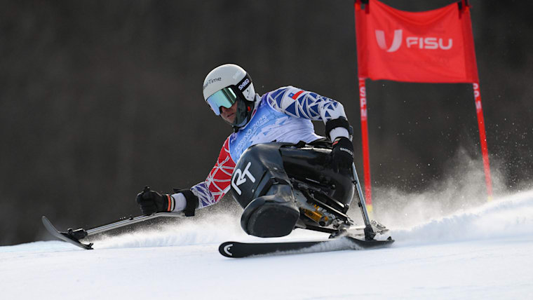 Nicolas Bisquertt Hudson competes at the Torino 2024 FISU Winter World University Games