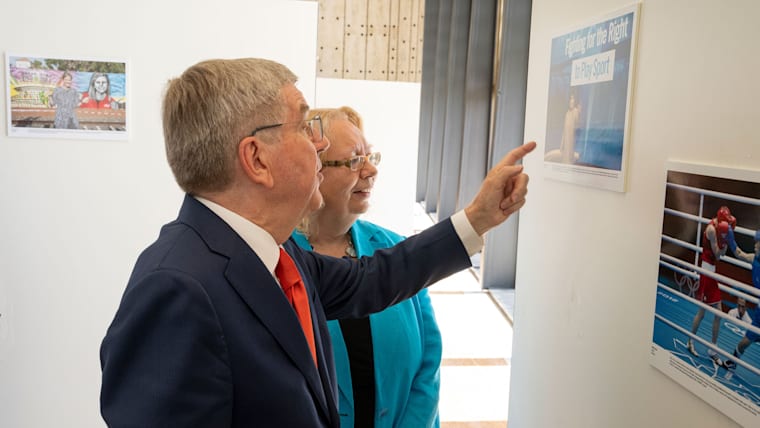 UN and IOC celebrating the women reframing sport in new exhibition at the UN Office in Geneva 