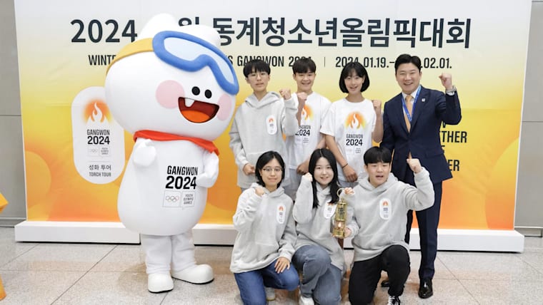 Youth Olympic Flame arrives in the Republic of Korea ahead of the Winter YOG Gangwon 2024