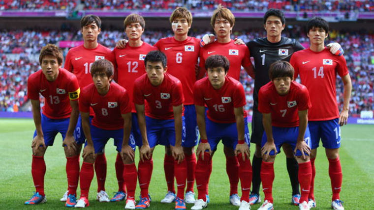 La République de Corée pour une première - Londres 2012 - Football