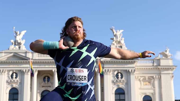Ryan Crouser competes in Wanda Diamond League