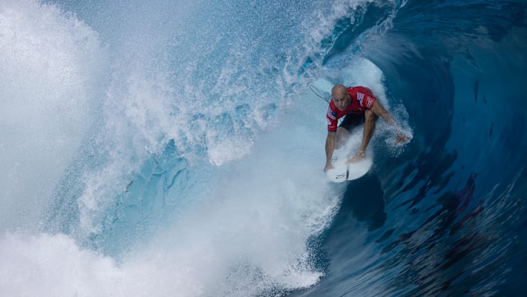 Kelly Slater of The United States competes