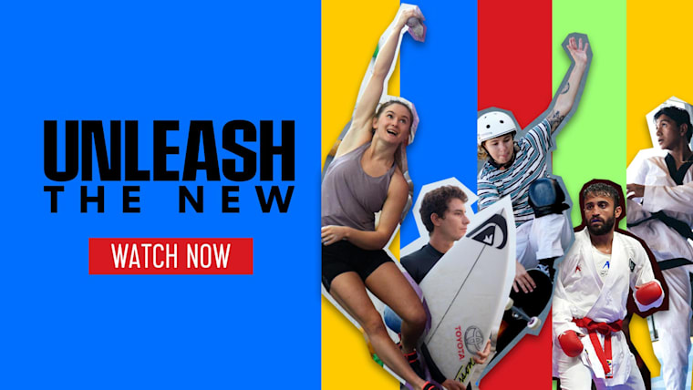 Athletes from five of the new Olympic and Paralympic sports share their unique journeys in Unleash the New, presented by Toyota