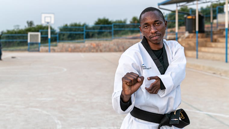 Refugee Taekwondo athlete Parfait Hakizimana is part of the Refugee Paralympic Team.(Photo:UNHCR)