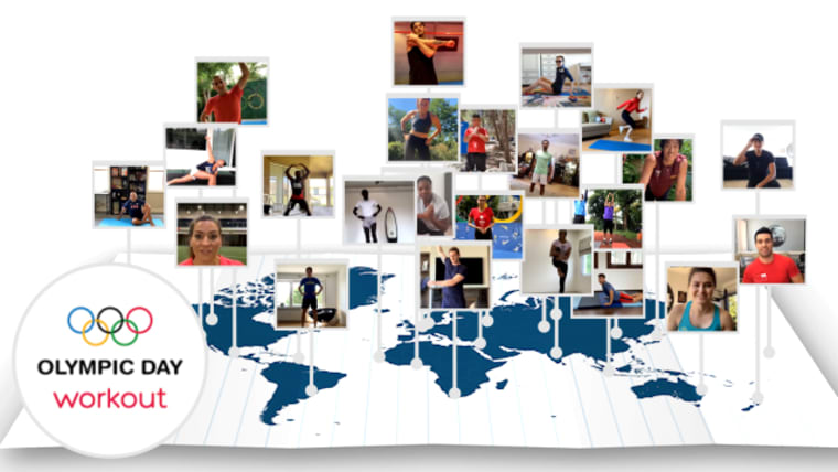 عالم الرياضة يتدرب معًا في #OlympicDay!