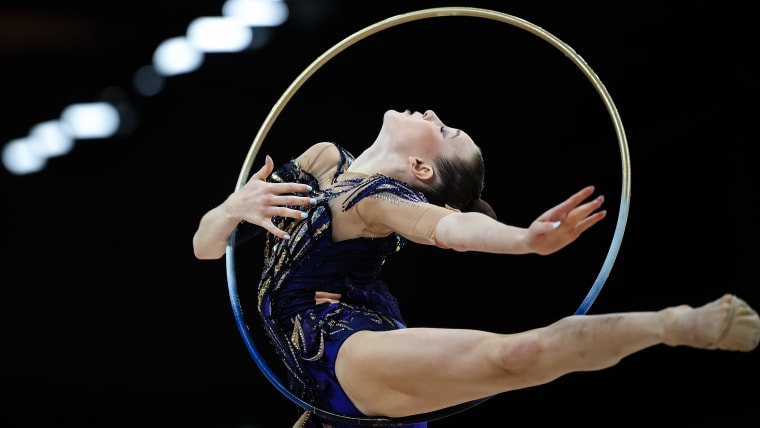 Darja Varfolomeev of TSV Schmiden 1902 performs