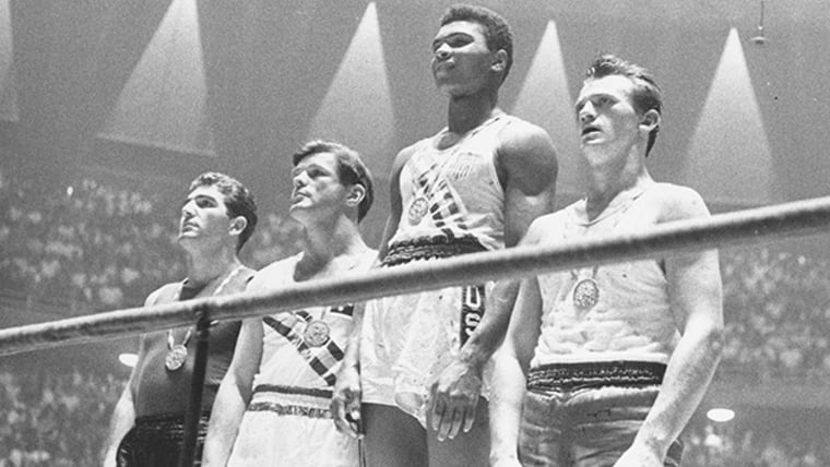 Clay strikes first blow in unparalleled boxing career