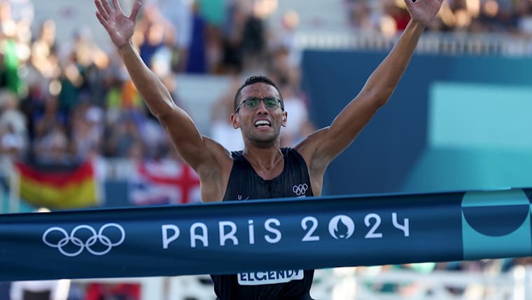 Ahmed Elgendy of Egypt wins the Modern Pentathlon at Paris 2024