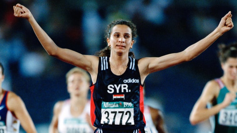 L’heptathlète Shouaa, première médaille d’or pour la Syrie