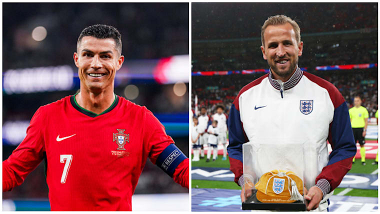 Cristiano Ronaldo (left) and Harry Kane were on target for their nations in the September international window.