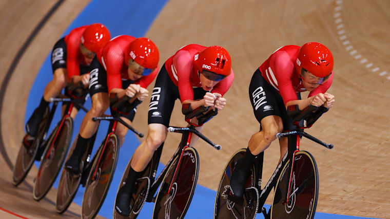 L'équipe du Danemark de cyclisme sur piste
