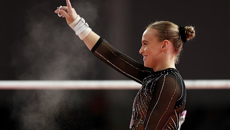 Elsabeth Black of Team Canada celebrates