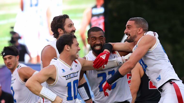 Italian men earned an Olympic quota for the flag football tournament at LA28.