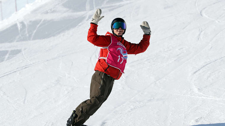 Snowboarding action at the Winter Youth Olympic Games