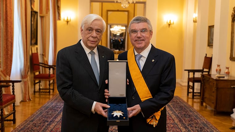 IOC President awarded highest Greek Order
