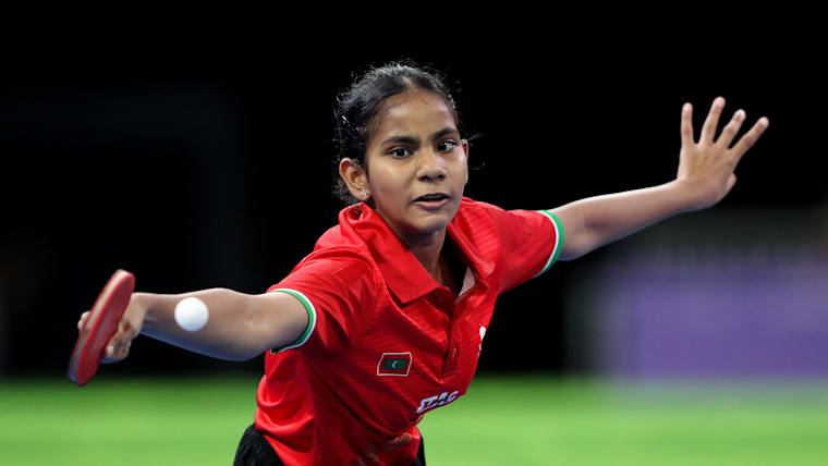 Fathimath Dheema Ali table tennis Maldives