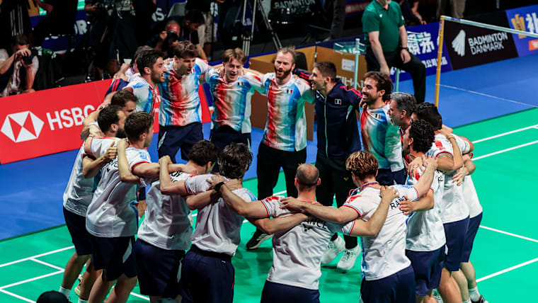 France badminton podium thomas cup 2026