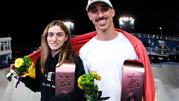 "Estoy en una nube": Danny León y Naia Laso tras sus históricas victorias en la WST Dubai de skateboarding