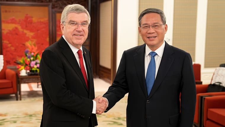 IOC President Bach meets China’s Premier Li Qiang