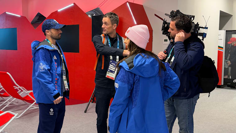 Director Alex Gale (middle) with Lewis Gibson and Lilah Fear