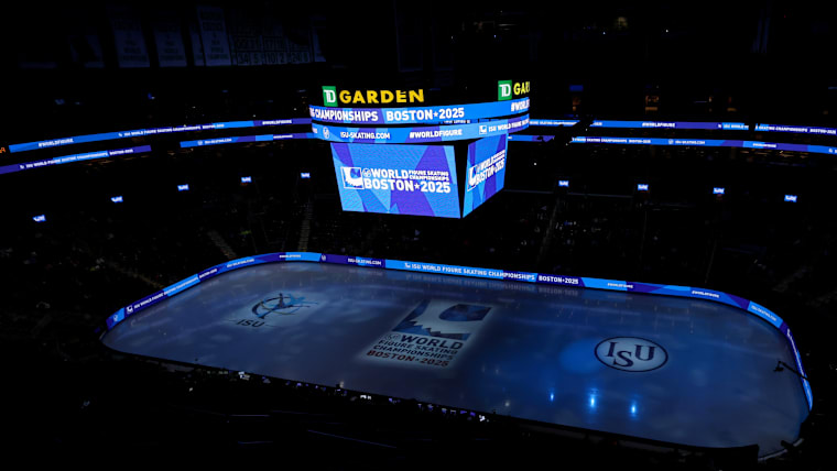 A general view of TD Garden during the 2025 ISU World Figure Skating Championships in Boston, USA.