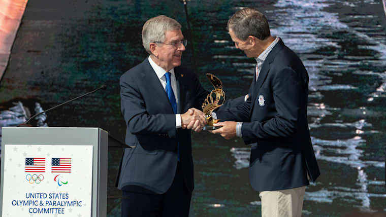 IOC President praises work of USOPC during visit to Colorado Springs