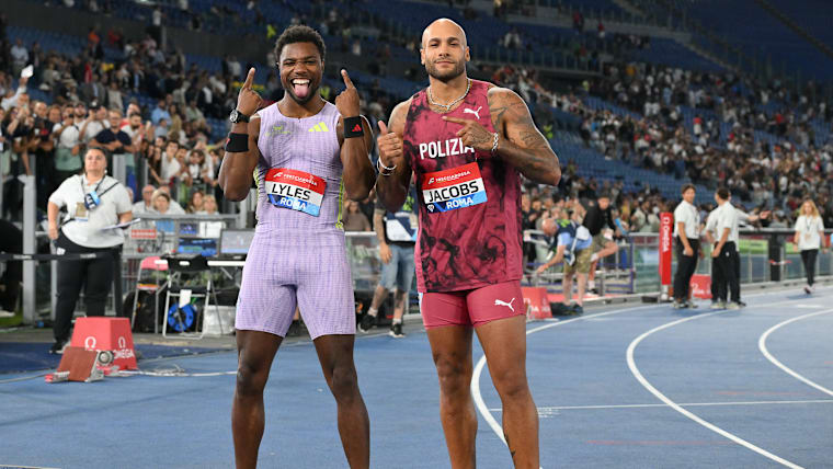 Noah Lyles and Marcell Jacobs