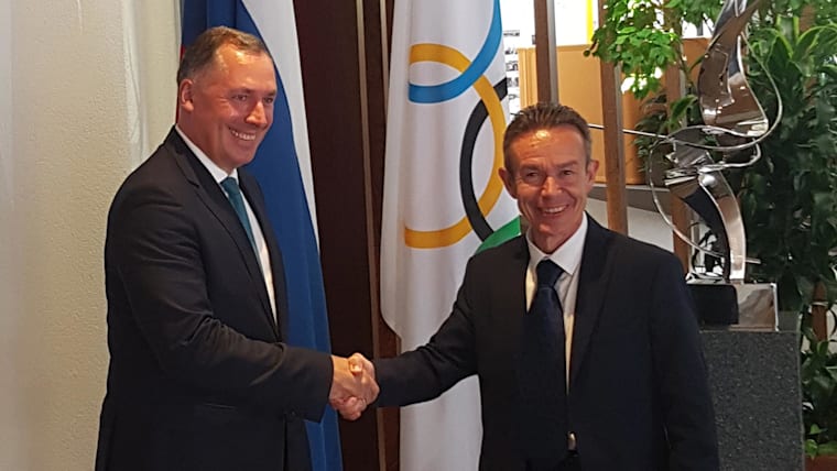 Olympic Solidarity collaboration discussed with new Russian Olympic Committee president