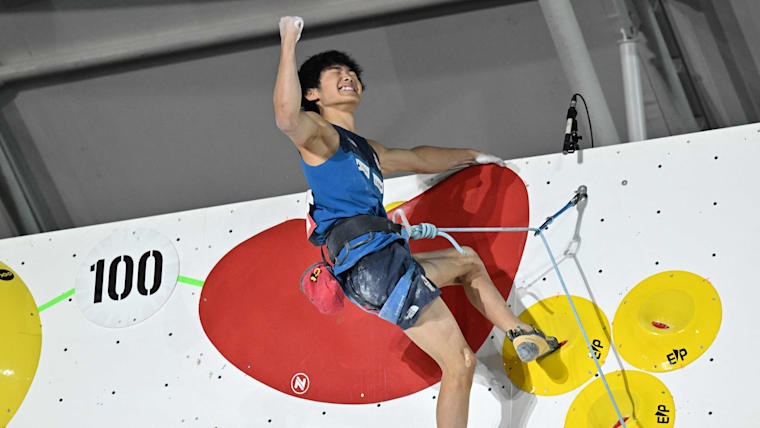 安楽宙斗が男子B&Lでパリ2024代表に内定｜スポーツクライミングIFSCアジア大陸予選（B&L,S）ジャカルタ2023