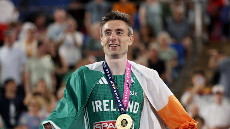Mark English won gold in the men's 800m at the 2026 European Athletics Championships.