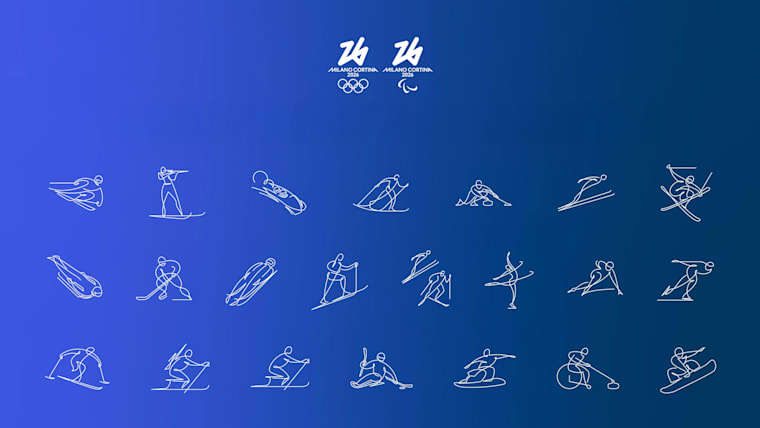 Milano Cortina 2026 pictograms