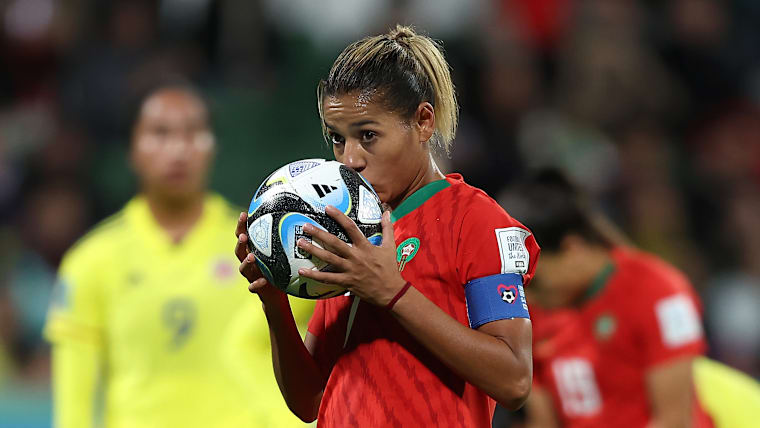 Morocco captain Ghizlane Chebbak.
