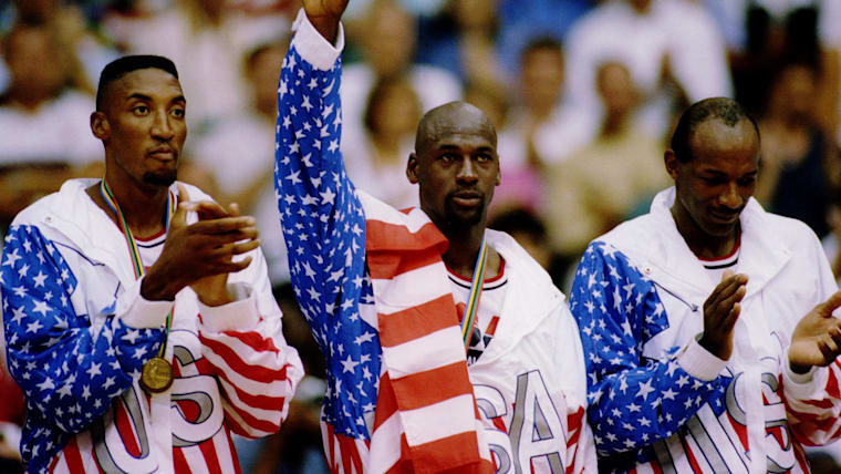 ドリームチーム　USA代表　ユニフォーム　Laettner Christian Laettner's Signed & Inscribed 1992 USA Olympic