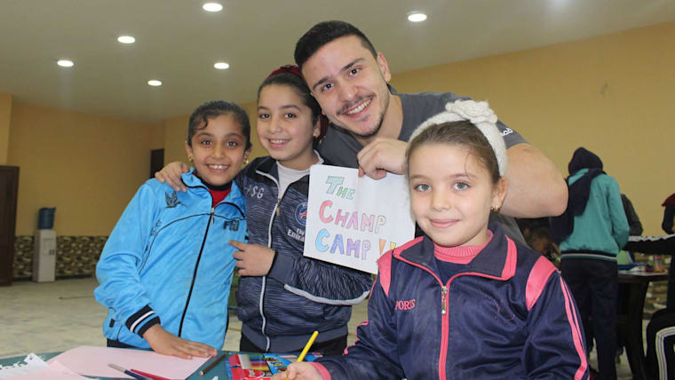 Un camp des champions pour aider les réfugiés