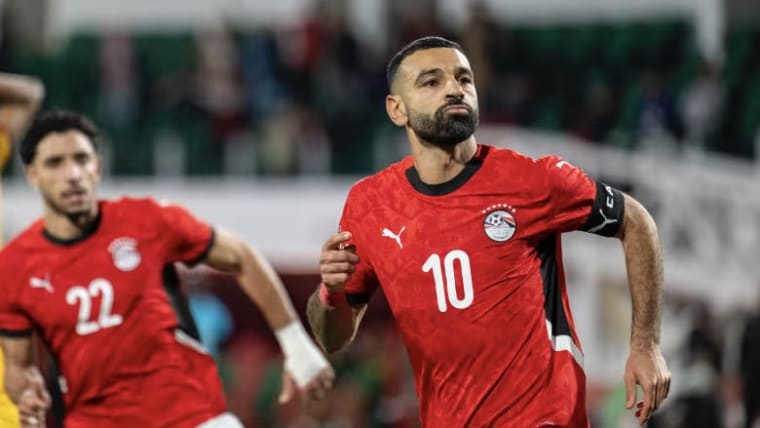 Salah celebrates goal