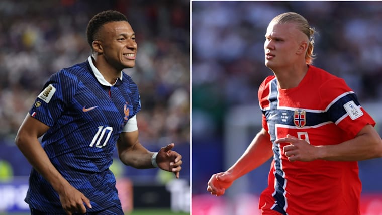 Kylian Mbappe and Erling Haaland