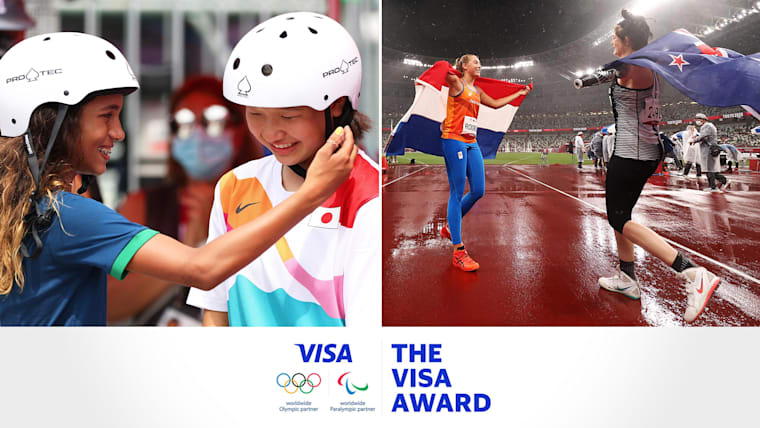 Inaugural Visa Award Olympic and Paralympic winners select charities for donations totalling USD 100,000 from Visa