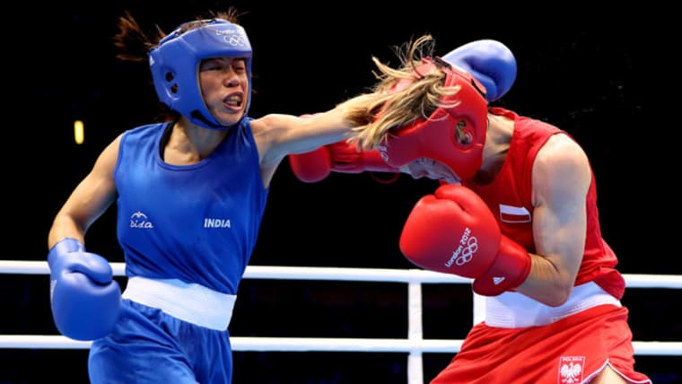 Kom fait tomber sa rivale polonaise lors d’une journée historique - Londres 2012 - Boxe