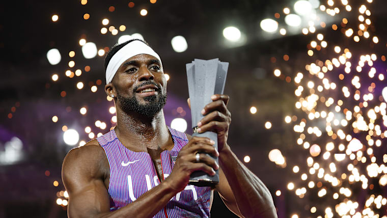 Kenny Bednarek won both the 100 and 200m titles at the Ultimate Championships