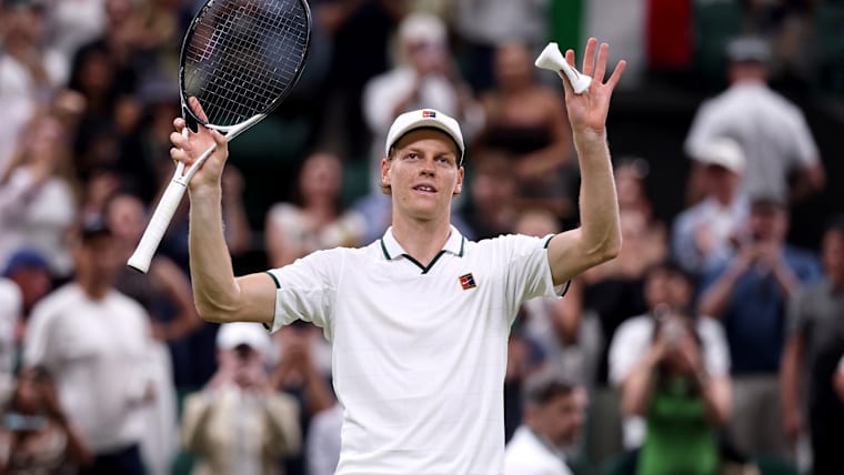 Jannik Sinner has now made five Wimbledon quarter-finals in a row